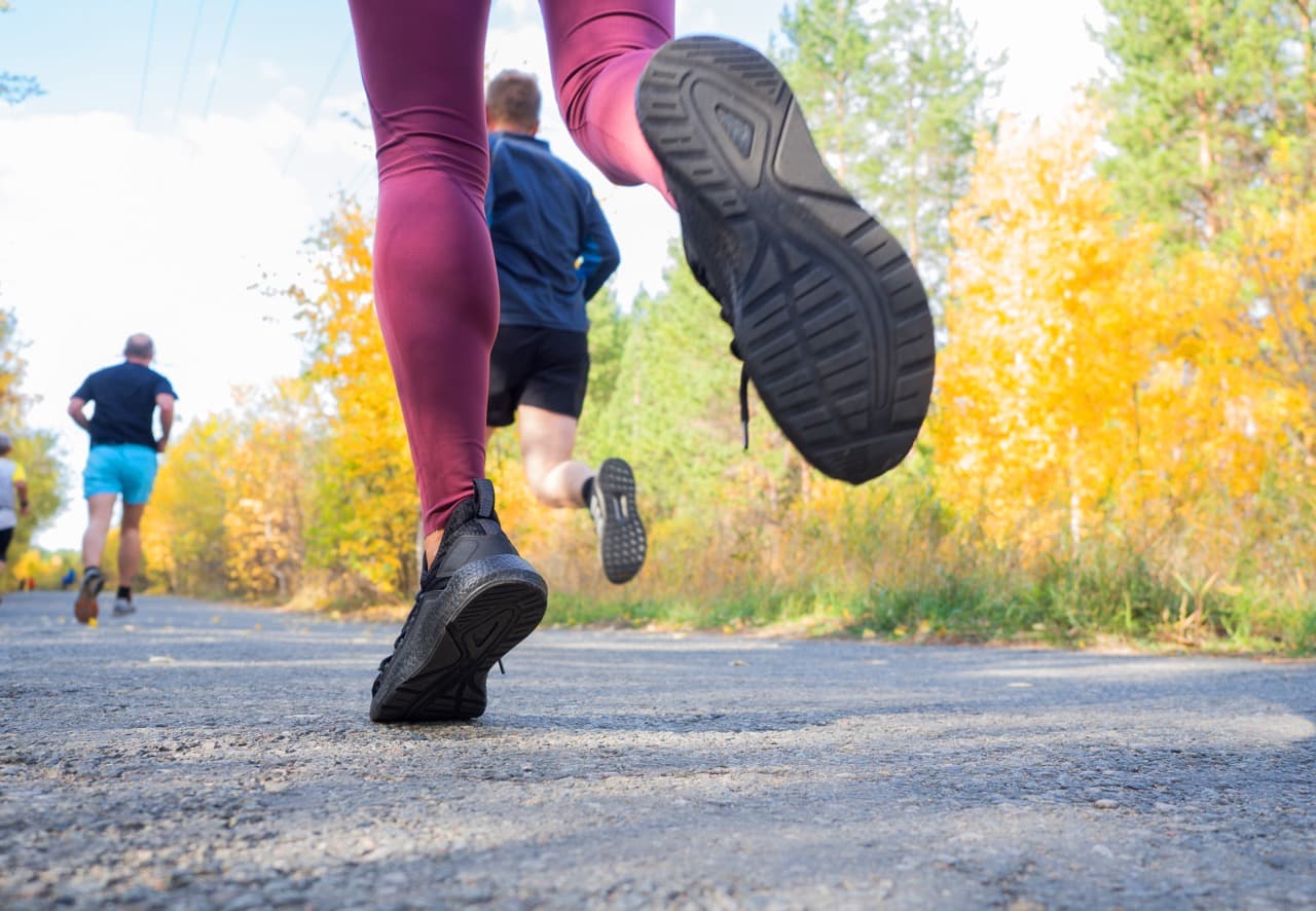Runner during a race